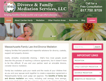 Tablet Screenshot of divorceandfamilymediationservices.com